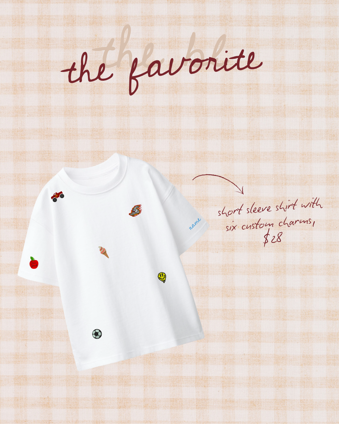 Charm short sleeve tee