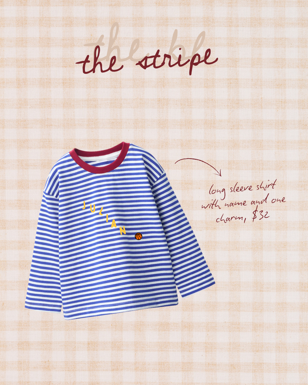 Striped long sleeve tee