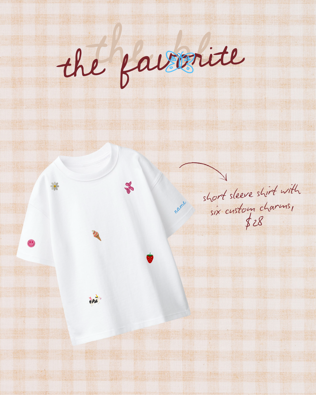 Charm short sleeve tee