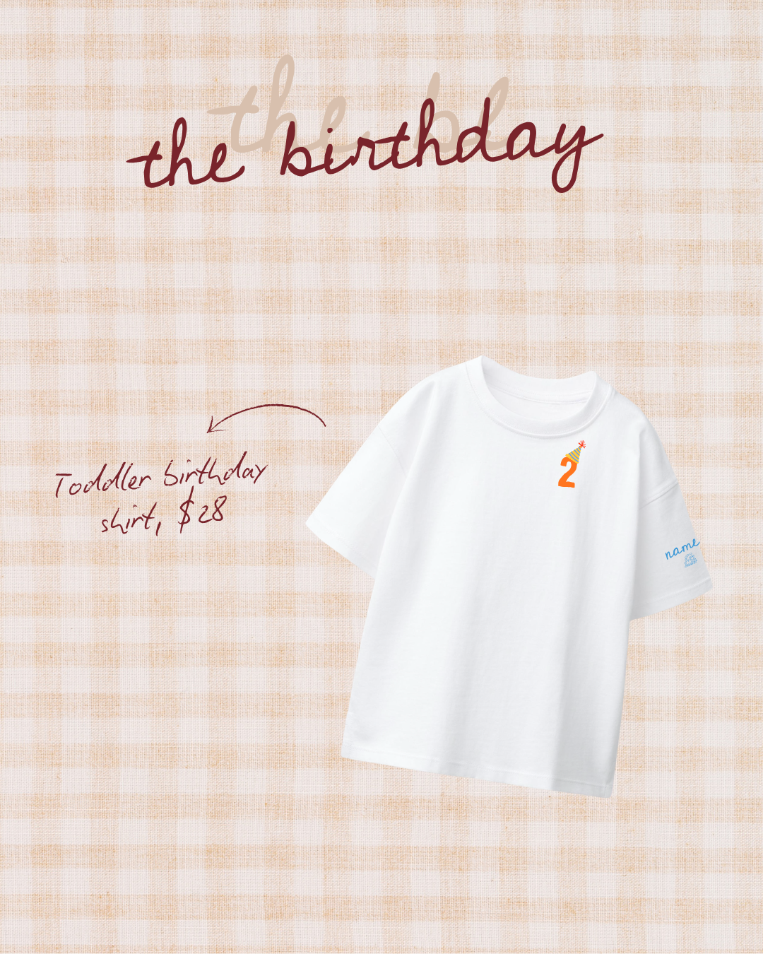 Birthday short sleeve tee